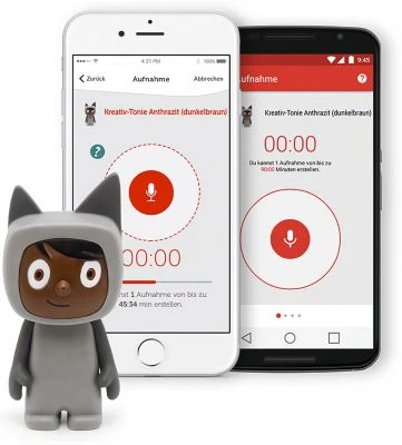 Tonies Kreativ-Tonie, Anthrazit/dunkelbraun 4 Tonies Kreativ-Tonie, Anthrazit/dunkelbraun – Bild 2